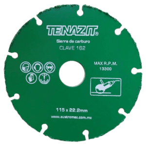 Disco CORTE SIERRA DE CARBURO 4 1/2” X 7/8”