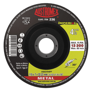 Disco CORTE TIPO 41 IMPERIAL 4 1/2” X 0,040” X 7/8” P/AC INOXIDABLE