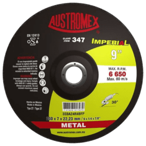 Disco DE CORTE TIPO 41 IMPERIAL 9” X 5/64” X 7/8” P/AC CARBÓN