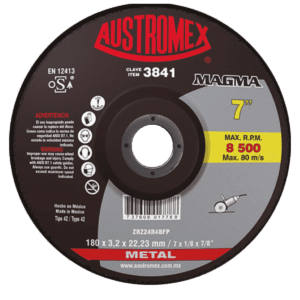 Disco CORTE TIPO 41 MAGMA 7” X 1/16” X 7/8” P/AC CARBÓN