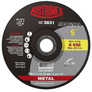 Disco CORTE TIPO 41 MAGMA 9” X 5/64” X 7/8” P/AC CARBÓN