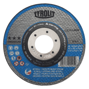 Disco DE CORTE TIPO 41 TYROLIT 9” X 5/64” X 7/8”