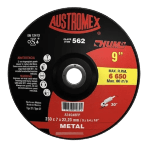 Disco CORTE TIPO 42 HUM 9” x 1/8” x 7/8”