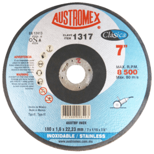 Disco de Corte Acero Inoxidable 4 1/2” x 0.050” x 7/8”