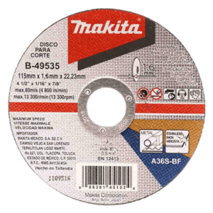 Disco de Corte De 4/12” X 1/8” X 7/8”