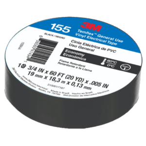 Cinta de Aislar Negra Ferretera 155 3/4” x 18m