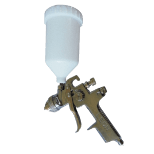 Pistola De gravedad hvlp con vaso de plastico de 600 ml.