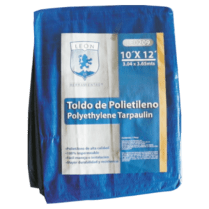 Toldo Azul De plástico de 20” x 20’ (6.0 X 6.0 M)