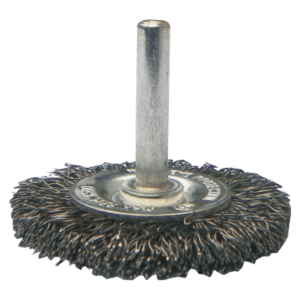Cepillo Metálico Circular Alambre Ondulado 2” con vástago cal. 0.30 Mm