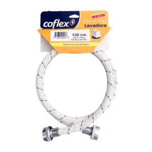 Manguera de Vinilo PARA LAVADORA 3/4” X 3/4” DE 1.20 MTS.